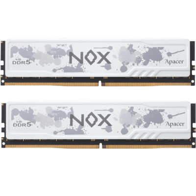 Модуль памяти для компьютера DDR5 32GB (2x16GB) 6000 MHz NOX White Apacer (AH5U32G60C622MWAA-2) (U1018596)
