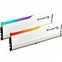 Модуль памяти для компьютера DDR5 64GB (2x32GB) 6000 MHz Ripjaws M5 RGB Matte White G.Skill (F5-6000J3238G32GX2-RM5RW) (U1018650)