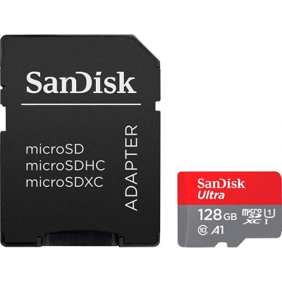 Карта памяти SanDisk 128GB microSD class 10 UHS-I Ultra (SDSQUAB-128G-GN6MA) (U0862782)