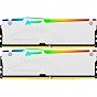 Модуль памяти для компьютера DDR5 64GB (2x32GB) 5200 MHz FURY Beast White RGB Kingston Fury (ex.HyperX) (KF552C40BWAK2-64) (U0883814)