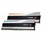 Модуль памяти для компьютера DDR5 32GB (2x16GB) 6000 MHz Trident Z5 RGB Silver G.Skill (F5-6000J4040F16GX2-TZ5RS) (U0645471)