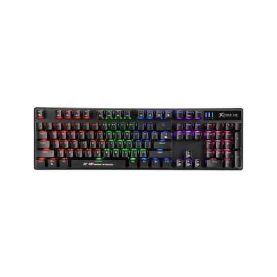 Клавіатура Xtrike ME GK-980 6 colors-LED Mechanical Red Switch USB Black (GK-980) (U0652342)