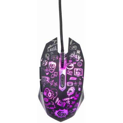 Мышка Gembird MUS-6B-GRAFIX-01 USB Black (MUS-6B-GRAFIX-01) (U0720797)