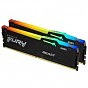 Модуль памяти для компьютера DDR5 32GB (2x16GB) 5600 MHz FURY Beast RGB Kingston Fury (ex.HyperX) (KF556C40BBAK2-32) (U0722022)