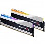 Модуль памяти для компьютера DDR5 32GB (2x16GB) 7800 MHz Trident Z5 RGB Silver G.Skill (F5-7800J3646H16GX2-TZ5RS) (U0862712)