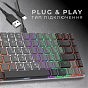Клавіатура GamePro MK140R Red Swich Low Profile USB Dark Gray (MK140R) (U0968321)