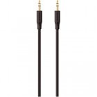 Кабель мультимедийный jack 3.5mm — M/M, portable, 2m, black/gold Belkin (F3Y117BT2M)
