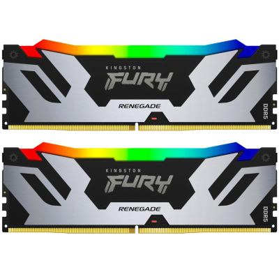 Модуль памяти для компьютера DDR5 96GB (2x48GB) 6000 MHz Renegade RGB XMP Kingston Fury (ex.HyperX) (KF560C32RSAK2-96) (U0874254)