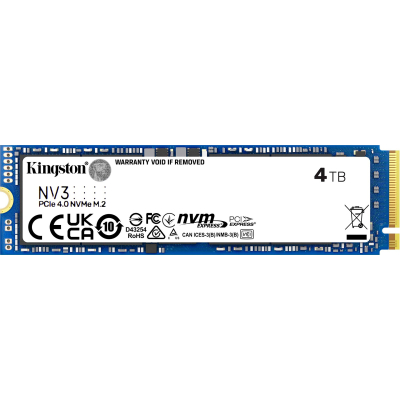 Накопитель SSD M.2 2280 4TB Kingston (SNV3S/4000G) (U1006660)