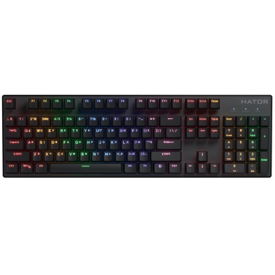 Клавиатура Hator Icefall Mecha Rainbow USB Black (HTK104UA) (U1027078)