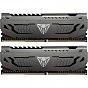 Модуль памяти для компьютера DDR4 16GB (2x8GB) 3200 MHz Viper Steel Patriot (PVS416G320C6K) (U0416159)