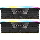 Модуль памяти для компьютера DDR5 64GB (2x32GB) 6000 MHz Vengeance RGB Black Corsair (CMH64GX5M2B6000C40)
