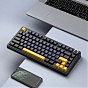 Клавиатура Aula F75 Gasket Greywood V3 switch Hot-Swap PBT Wireless/Bluetooth/USB Black (6948391208626) (U0981838)