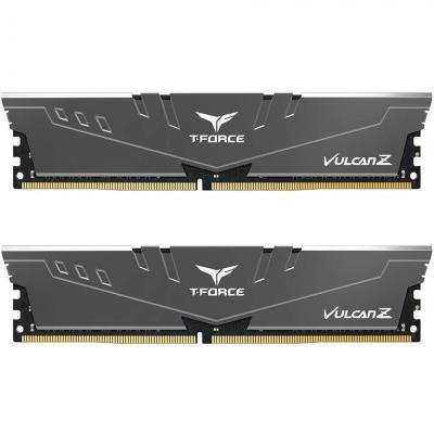 Модуль памяти для компьютера DDR4 16GB (2x8GB) 3200 MHz T-Force Vulcan Z Gray Team (TLZGD416G3200HC16CDC01) (U0420894)