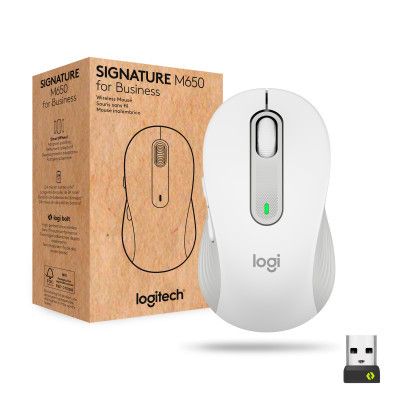 Мишка Logitech Signature M650 Wireless for Business Off-White (910-006275) (U0695806)