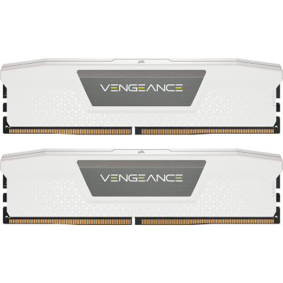 Модуль пам'яті для комп'ютера DDR5 32GB (2x16GB) 5200 MHzVengeance White Corsair (CMK32GX5M2B5200C40W) (U0746465)
