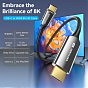Кабель мультимедійний USB-C 3.1 to HDMI 1.8m 8K 60 Гц Zinc Alloy TPE Black Vention (CRCBAC) (U0955463)