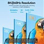 Кабель мультимедійний USB-C 3.1 to HDMI 1.8m 8K 60 Гц Zinc Alloy TPE Black Vention (CRCBAC) (U0955463)
