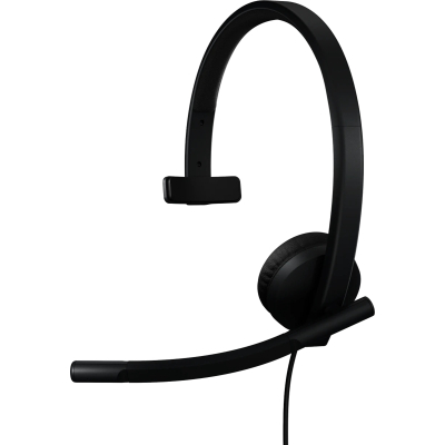 Наушники Logitech H570e Corded for Business Mono Teams USB-A Black (981-001426) (U1018130)
