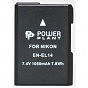 Аккумулятор к фото/видео PowerPlant Nikon EN-EL14 Chip (D3100, D3200, D5100) (DV00DV1290) (U0067091)