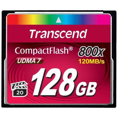 Карта пам'яті Transcend Compact Flash Card 128Gb 800X (TS128GCF800) (U0104197)