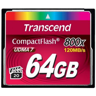 Карта пам'яті Transcend 64GB 800x (TS64GCF800) (U0107619)