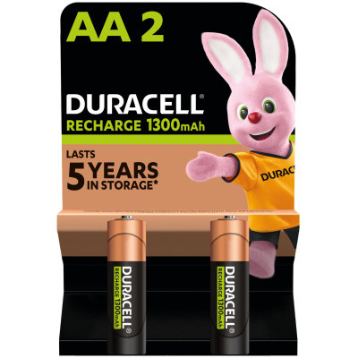 Аккумулятор Duracell AA HR6 1300mAh * 2 (5000394039186 / 81367175) (U0166532)