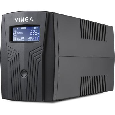 Пристрій безперебійного живлення Vinga LCD 1200VA plastic case (VPC-1200P) (U0211175)