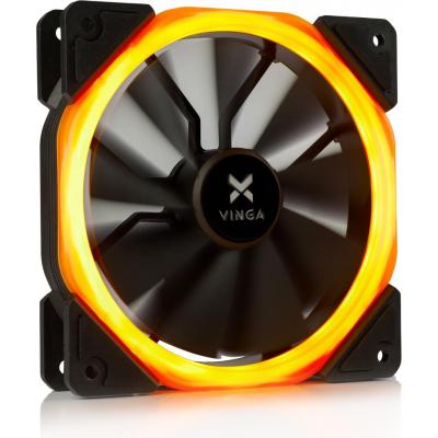 Кулер до корпусу Vinga LED fan-01 orange (U0300256)