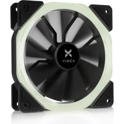 Кулер до корпусу Vinga LED fan-01 white (U0300257)