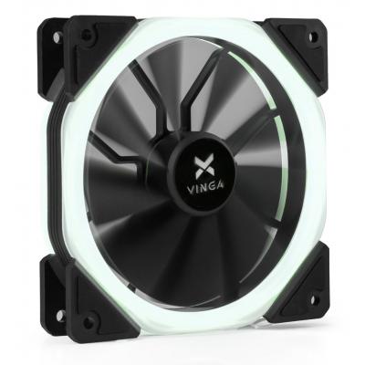Кулер до корпусу Vinga LED fan-02 white (U0300263)