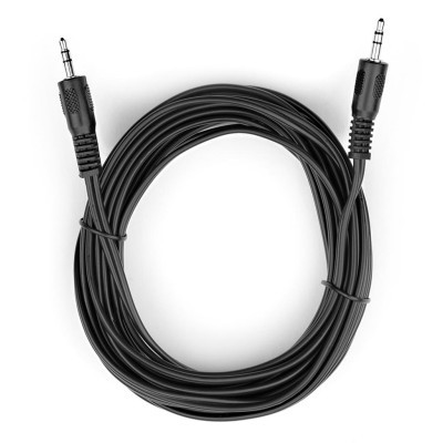 Кабель мультимедійний Jack 3.5mm 5 m MM 3С Vinga (VCPDCJ35MM5BK) (U0311003)