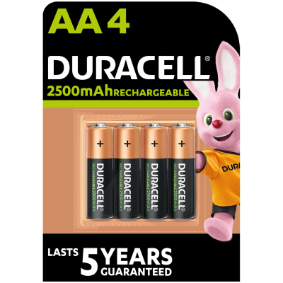 Аккумулятор Duracell AA HR6 2500mAh * 4 (5000394057203 / 5007308) (U0369042)
