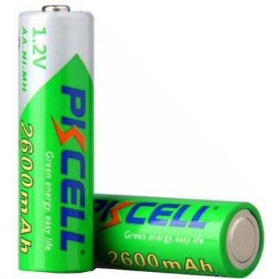 Аккумулятор PkCell AA R6 NiMH 2600mAh * 2 (PC/AA2600-2BA) (U0461855)