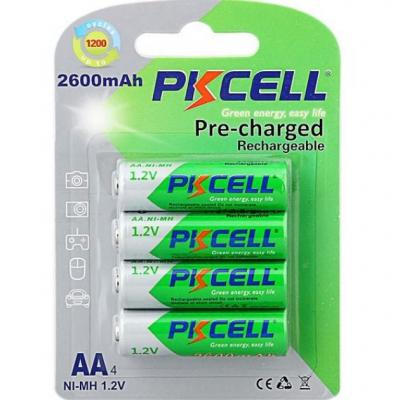 Акумулятор PkCell AA R6 NiMH 2600mAh * 4 (PC/AA2600-4BA) (U0461856)