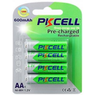 Аккумулятор PkCell AA R6 NiMH 600mAh * 4 (PC/AA600-4BA) (U0461857)