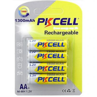 Аккумулятор PkCell AA R6 NiMH 1300mAh * 4 (PC/AA1300-4BR) (U0461859)