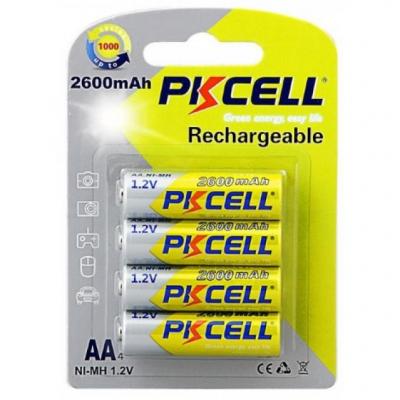 Аккумулятор PkCell AA R6 NiMH 2600mAh * 4 (PC/AA2600-4B) (U0461860)