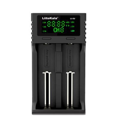 Зарядное устройство для аккумуляторов Liitokala 2 Slots, LCD дисплей, Li-ion/Ni-MH/Ni-Cd/AA/ААA/AAAA/С (Lii-S2) (U0507396)
