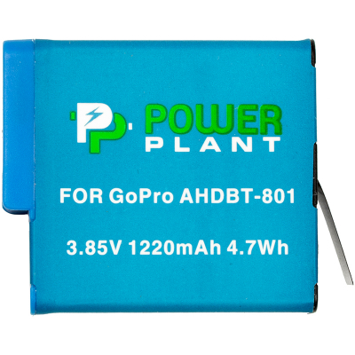 Аккумулятор к фото/видео PowerPlant GoPro AHDBT-801 1220mAh (декодирован) (CB970377) (U0546742)