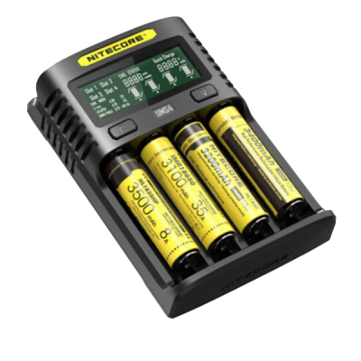 Зарядний пристрій для акумуляторів Nitecore Digicharger UM4 (4 channels, LCD дисп.,Li-ion, Ni-MH/Ni-Cd, (11434) (U0566844)