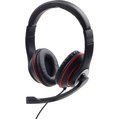Навушники Gembird MHS-03-BKRD Black/Red (MHS-03-BKRD) (U0594744)