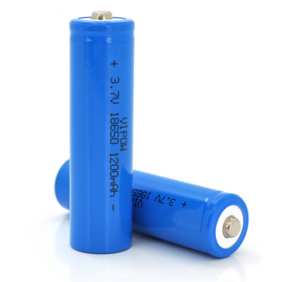 Аккумулятор 18650 1200mAh, TipTop, 3.7V, Blue Vipow (ICR18650-1200mAhTT) (U0609993)