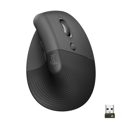 Мышка Logitech Lift Vertical Ergonomic Wireless/Bluetooth Graphite (910-006473) (U0648500)
