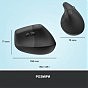 Мышка Logitech Lift Vertical Ergonomic Wireless/Bluetooth Graphite (910-006473) (U0648500)