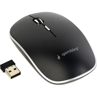 Мышка Gembird MUSW-4BS-01 Wireless Black (MUSW-4BS-01) (U0720792)