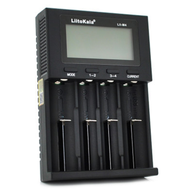 Зарядное устройство для аккумуляторов Liitokala 4 Slots, LED display, 5V Type C, 3.7V/1.2V AA/AAA 18650/26650/16340/14500/10440/18500 (Lii-M4) (U0721406)