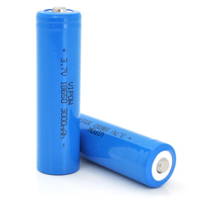 Аккумулятор 18650 3000mAh, TipTop, 3.7V, Blue Vipow (ICR18650-3000mAhTT) (U0721413)