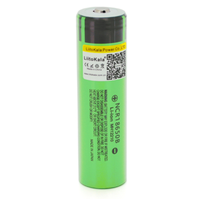 Аккумулятор 18650 3400mAh (3200-3400mah), 3.7V (2.75-4.2V), green, OEM Liitokala (Lii-34B-JT) (U0721425)