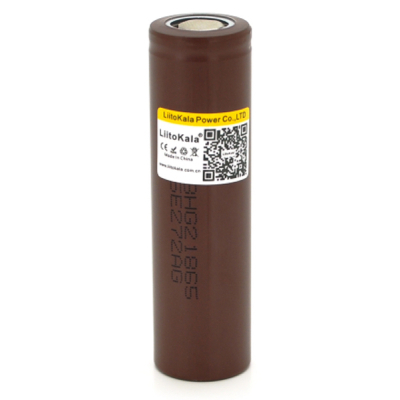 Аккумулятор 18650 3000mAh (2850-3000mah), 30A, 3.7V (2.75-4.2V), Brown, PVC BOX Liitokala (Lii-HG2) (U0721427)